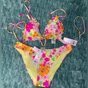 Wild Fable Vibrant Floral Bikini Set